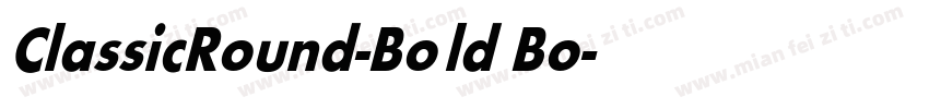 ClassicRound-Bold Bo字体转换